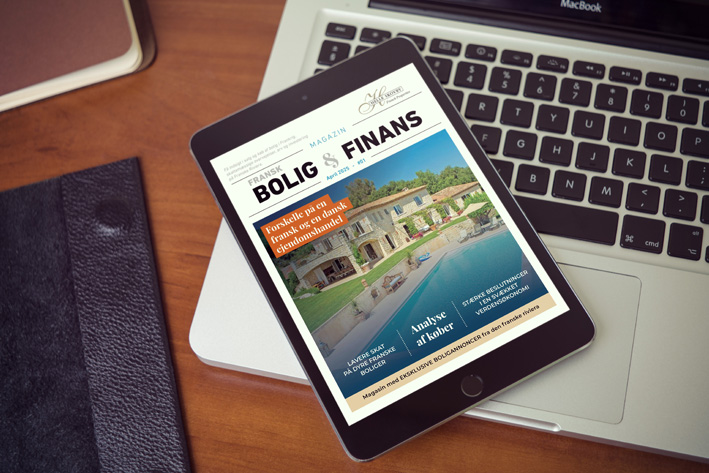 Digitalt magasin vist på en tablet