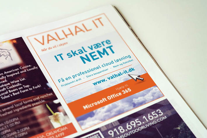 Design og grafiskopsætning af avisannoncer