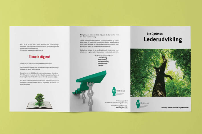 en præsentabel folder