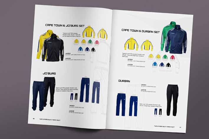 Sportskatalog - design 