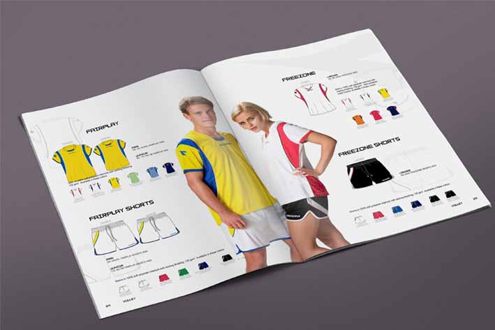 Design af en sportskatalog for diadora