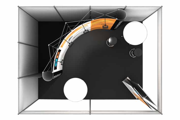 total design af stand med alu profiler