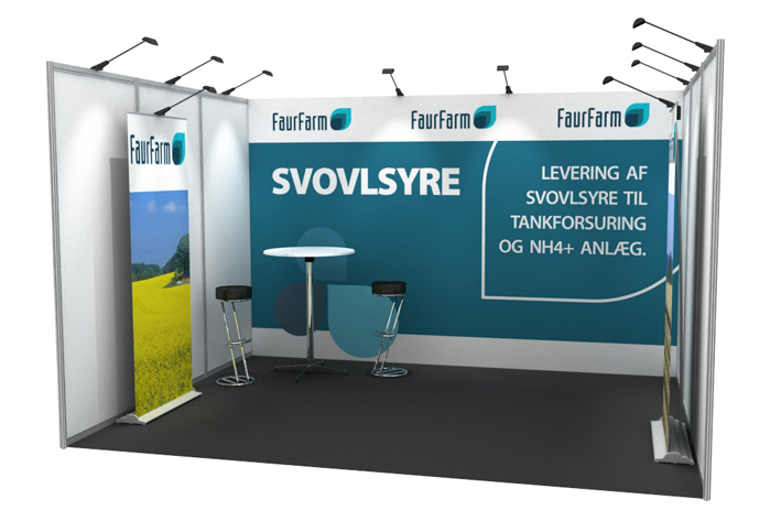 visualisere af standdesign igennem 3D program 