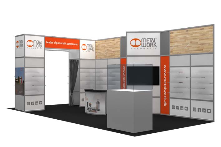 Design af presentabelt velkomst portal på messen