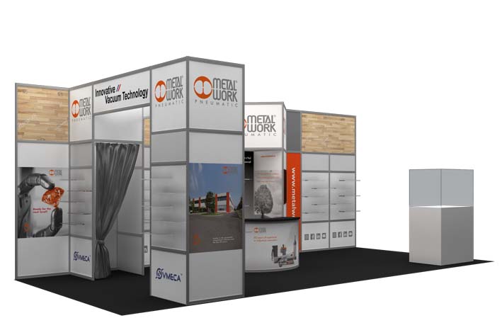 Messestand design i 3d program